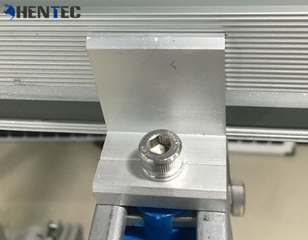 Mill Finished / Anodized Solar End Clamp Solar Mounting Systems Customized