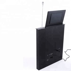17 Inch LCD Monitor Lift Audio Conference System , Double Screen Motorized
