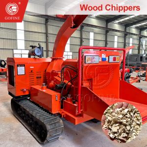 China Gofine Machine Commercial Electric Wood Chipper Tree Branch Shredder on sale