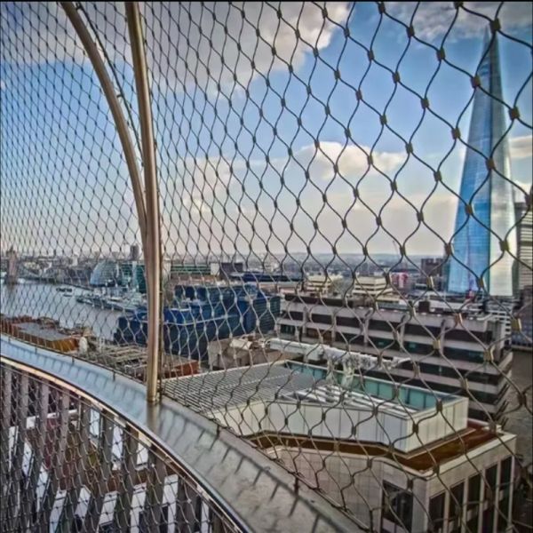 Heavy Duty Safety Stainless Steel Wire Rope Mesh Barrier Netting for Constructio