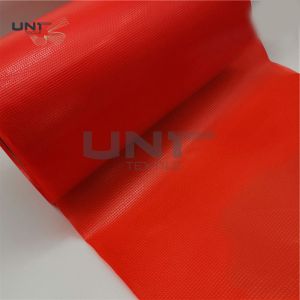 Red Color Embroidery Backing Fabric 100% LDPE Glue Hot Melt Fusible Film For