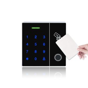 Touch Panel Fingerprint and RFID Card Access Control Reader Support Password and