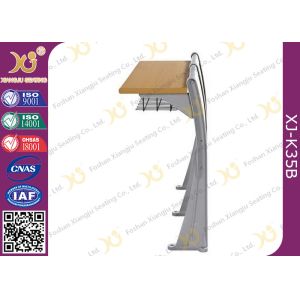 Folded Lecture Hall Seating With Desk , School Furniture Lecture Room Chairs