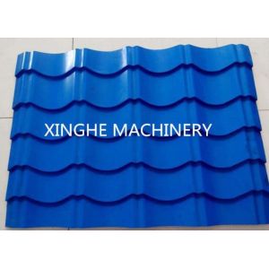 3kw Roof Roll Forming Equipment / Tiles Making Machine With 9 Rows Rollers