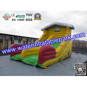 Yellow Super Fun Hire Inflatable Slide With family theme parks