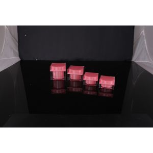 hand lip crystal pump empty square white Screen Printing Airless 30ml Cosmetic