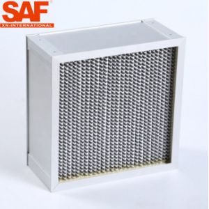 Deep Pleated HEPA Filter Module Aluminium Foil Separators H13 Glassfiber Paper