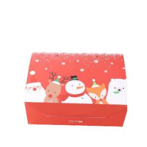 Recyclable Custom Gift Christmas Packaging Boxes With Handles PP Ropes