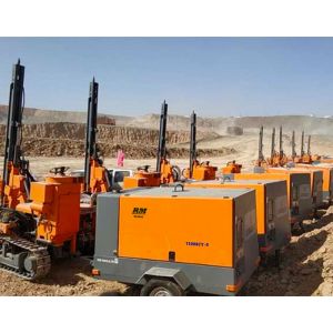 13 Bar Diesel Mobile Screw Air Compressor For Drilling Rig