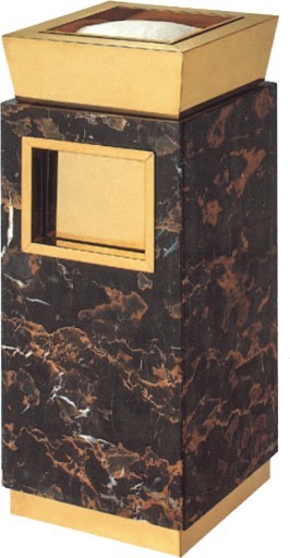 Quality Marble Titanium Stand Up Ashtrays Suitable for Hotel lobby wholesale