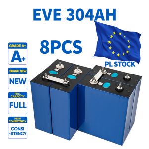 EU Stock Grade A+ 8000 Cycles 3.2V 304AH LiFePo4 Battery 8pcs