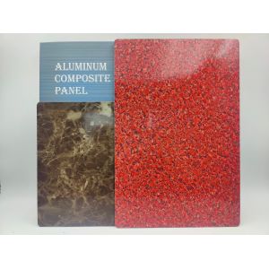 Fire Rated ACP Wall Sheets Polyester Coated 3.0mm Thick for Interior Partition Systems
