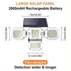 100W 200W Weather Resistant Solar Street Light All in One
