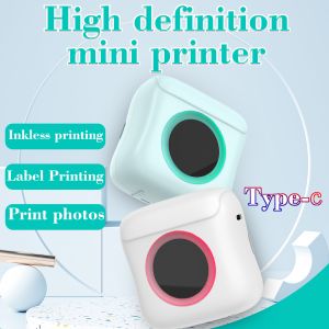 Portable Phone Thermal Mini Printer Sticker Bluetooth 200DPI
