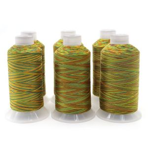 T45 Customized Multicolor 150D/3 250g High Tenacity Polyester Bonded Thread UV