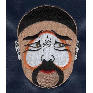 Cheap Embroidery Digitizing Face book Beijing Opera Facial Masks Xiahouying Zuihanxin WIK002 for sale