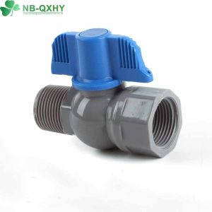 PVC UPVC Ball Valve Male Female Threaded 1/2 to 4 Inch with Socket Connection