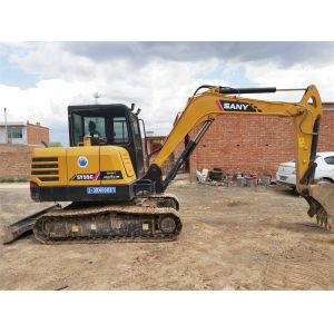 Used Sany SY55 Mini Excavator with Crawler Chain Operating Weight 5780 KG in