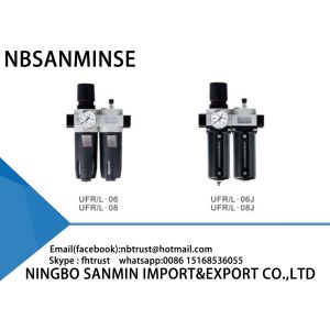 Air Filter Regulator Lubricator Pneumatic Two Units FRL Automation CNC Machine