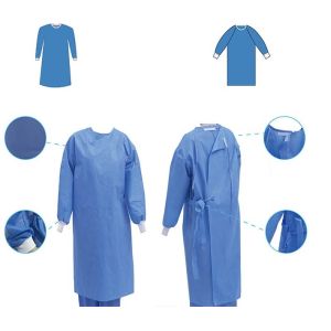 Cheap Clinic Fluid Resistant Protection Isolation Gown With Cuff for sale