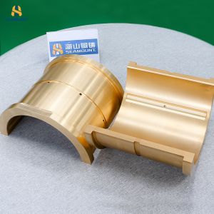 Centrifugal Casting Bronze Bush Bearings High Tensile Oiling Lubricant