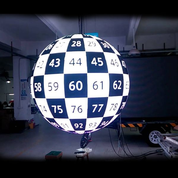 3D Commercial LED Display Screen 360 Degree Indoor Full Color P2.5 P3 Sphere