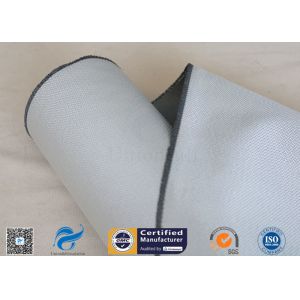 Colored Silicone 1 Side Coating Fiberglass Fabric Heat Insulation 15oz Gray