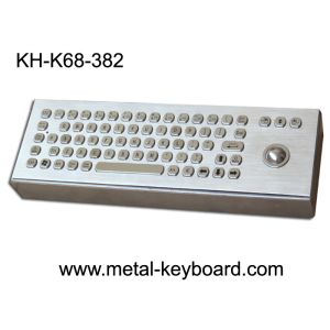 Vandal proof Industrial Computer Keyboard with trackball and 71 Keys