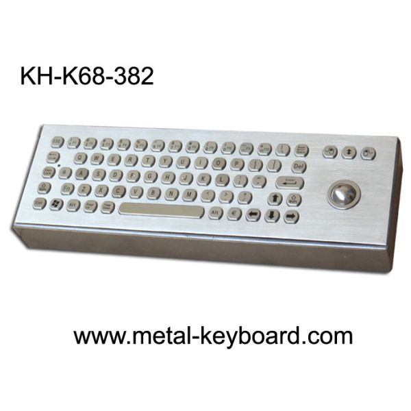 Quality Vandal proof Industrial Computer Keyboard with trackball and 71 Keys wholesale
