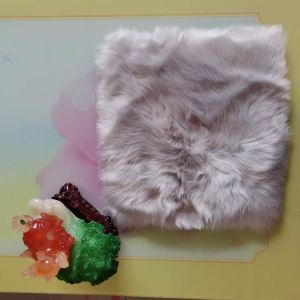 Long Haired Square Sheepskin Seat Pad Round Sheepskin Cushion