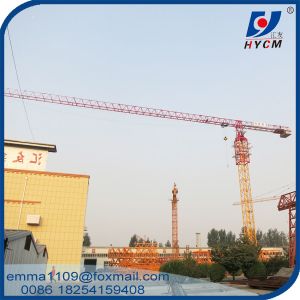 8 Tons Power Line QTP5515 Tower Crane 55M Boom Long Working Construction