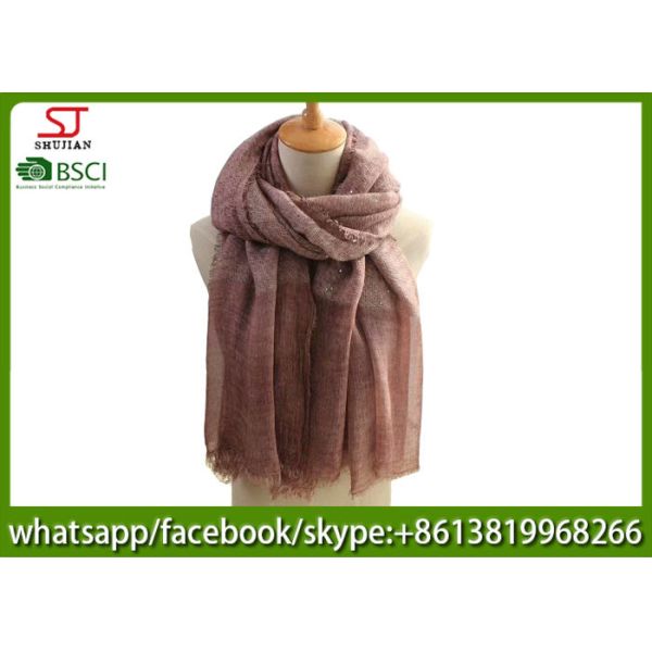 Chinese supplier lightweight sequins spring summer thin tassel scarf 100*200cm