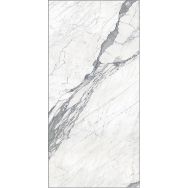 Porcelain Tiles 1200x2400 Size Foshan White Marble Polished Porcelain Tile