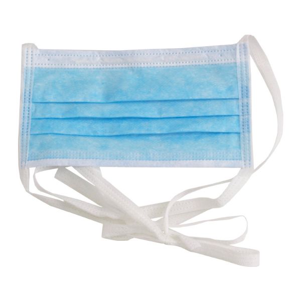 Quality Blue White Medical Use Non Woven 3ply Face Mask With Tie On wholesale