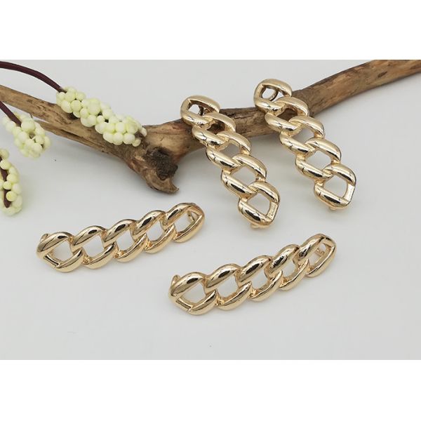 Quality Simple Style Shoe Zinc Alloy Decorative Shoe Buckles Shape Of The Chain AB53-5 wholesale