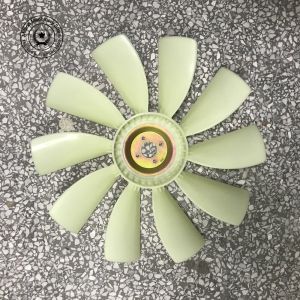 Kobelco Excavator Engine Parts SK75-8 Fan Blade 4LE2 Isuzu 4 Holes 10 Leaves