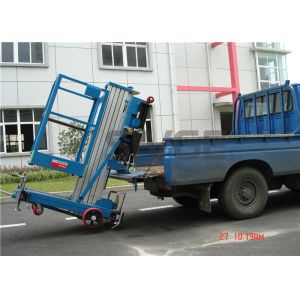 8m Platform Height tow electric aluminum vertical platform lift single mast