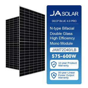 JA Solar Panels 575w 580w 585w 590w 595w 600w with Panel Dimensions 2333*1134