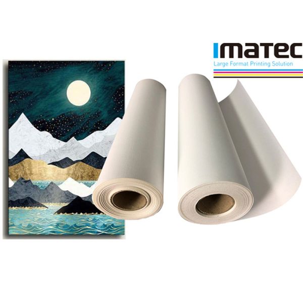 Quality Matte Stretched Inkjet Poly Cotton Canvas Prints Roll Water Resistant wholesale