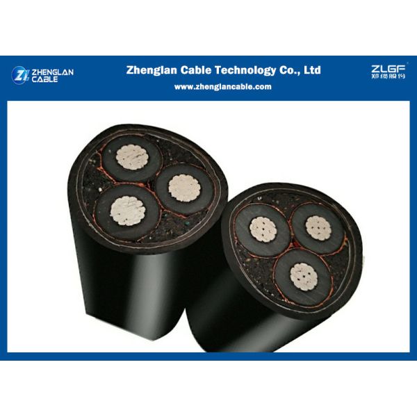 3 core Aluminum Medium Voltage Power Cables 11kv STA Armored Power Cable 3x95mm2