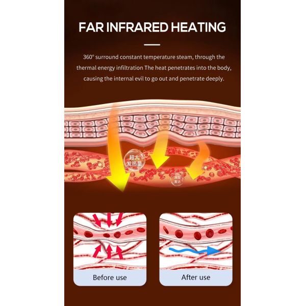 Tourmaline Germanium Far Infrared Dome 660nm Red Infrared Sauna Dome