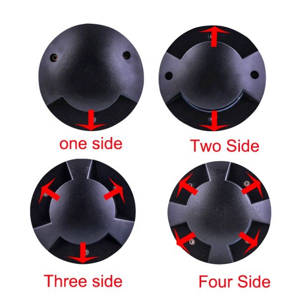EMC Approved LED Inground Light 0.009KW Multisides D160mm Size