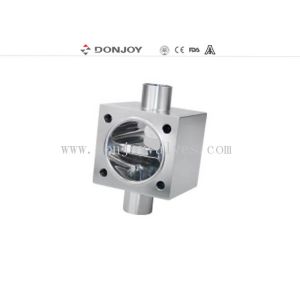 SS316L sanitary multiport Sanitary Diaphragm Valve for controlling flow