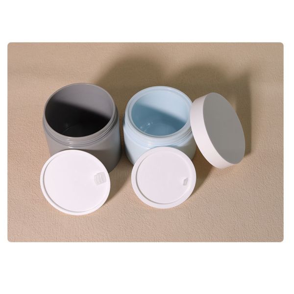 Custom Beige White Body Scrub Jar Packaging 200g 150g 120g 100g Empty Luxury Cosmetic Hair Mask Jars with Lids