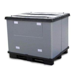Light Duty Plastic Pallet Box Impact Resistant Reusable Bulk Container