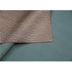 China Viscose Backing Soft PU Leather , Durable Faux Leather Upholstery Fabric on sale