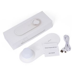 Flicker Free 5V 2A 10watt Wireless Charger Night Light / 3 In 1 Night Lamp