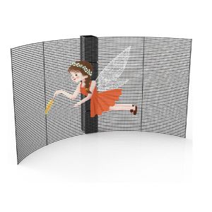 P3.9 Transparent LED Panel , Indoor Transparent Glass LED Screen Wall