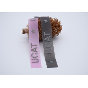 TPU Custom Shiny Silicone Logo Screen Printed Patches For Garments