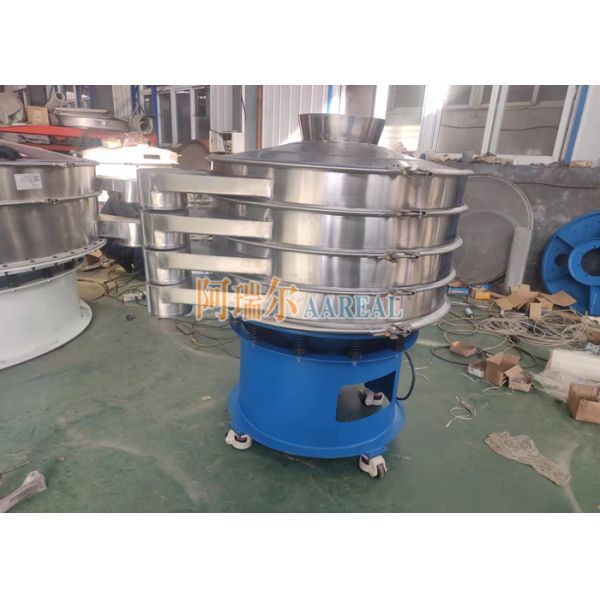 1000mm 3 Deck Portable Stainless Steel Rotary Vibrating Screen For Table Salt